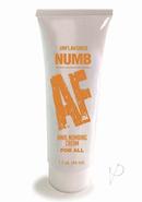 Numb Af Anal Numbing Cream 1.5oz - Unflavored