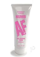 Numb Af Anal Numbing Flavored Cream 1.5oz - Strawberry